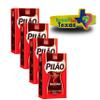 Pilo Brazilian Ground Coffee | Medium Roast Coffee 250g | Pack of 4x250g | Caf Brasileiro Tradicional Torrado e Modo Pilo + Silicone Bracelets Souvenir | Brazil in Texas Bundle view 1