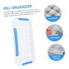 IWOWHERO Space-Saving Medicine Stickers for Pill Box Travel-Friendly Pill Organizer Lightweight Grid Plastic Jewelry Storage Organizer view 3