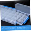 IWOWHERO Space-Saving Medicine Stickers for Pill Box Travel-Friendly Pill Organizer Lightweight Grid Plastic Jewelry Storage Organizer view 4