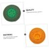 Alasum 2pcs Embroidered Sound Bowl Cushions Small Meditation Pads for Tibetan Singing Bowls Durable Yoga Mats Green Orange for Buddhism Practitioners view 3