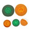 Alasum 2pcs Embroidered Sound Bowl Cushions Small Meditation Pads for Tibetan Singing Bowls Durable Yoga Mats Green Orange for Buddhism Practitioners view 4