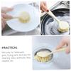 Anneome 4pcs Long Handle Dish Brushes for Kitchen Cleaning Non-Slip Scrubbers for Pots Pans and Dishes Convenient Hanging Storage Household Cleaning Tools view 3