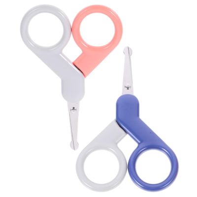 2pcs Safety Scissors Set Ergonomic Design Nail Clippers for Newborns Material Safe Tip for Gentle Fingernail and Toenail Care