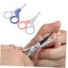 2pcs Safety Scissors Set Ergonomic Design Nail Clippers for Newborns Material Safe Tip for Gentle Fingernail and Toenail Care view 3