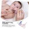 2pcs Safety Scissors Set Ergonomic Design Nail Clippers for Newborns Material Safe Tip for Gentle Fingernail and Toenail Care view 4