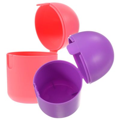MOLUCKFU 2pcs Menstruation Cup Storage Box Heat-Resistant Case Cleaner Portable for Women