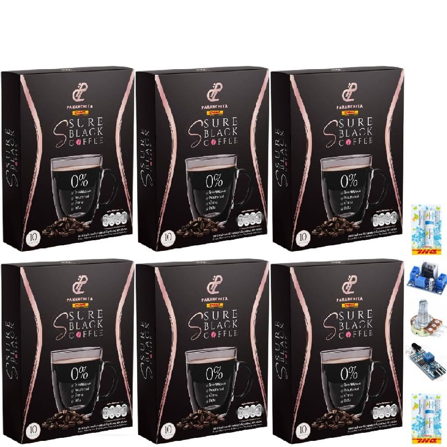 100% Arabica Delicious Good Shape 10 Sachets/Box SSureBlack Coffee Aromatic Rich Intense Fruit Snack Set 6 A124 By Thaigiftshop [Get Free Tomato Facial Mask]