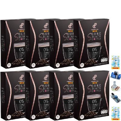 100% Arabica Delicious Good Shape 10 Sachets/Box SSureBlack Coffee Aromatic Rich Intense Fruit Snack Set 8 B902 By Thaigiftshop [Get Free Tomato Facial Mask]
