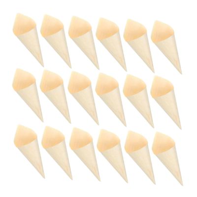 ULTECHNOVO 50pcs Egg Container Waffle for Ice Cream Disposable Food Cones for Parties Catering Restaurants