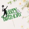 Keoysek Badminton Happy Birthday Cake Topper Sports theme Cake Topper view 2