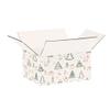 Ucanpack 1/8" Inch Thick Christmas Boxes 9x7x5", Made In USA, 100 Pack Small Cardboard Gift Carton, White X-Mas Forest Theme Holiday Gift Shipping Boxes, Cute Printed Moving Box view 1