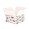 Ucanpack Printed Christmas Corrugated Boxes 100 Pcs, 12x6x4" Inch White Holiday Gift Shipping Box, Reindeer Xmas Theme Packaging Small Business, Small Business Moving Carton view 2