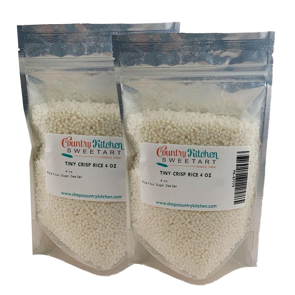 Tiny Crisp Rice for Candy Making, 4 oz (2 Pack)