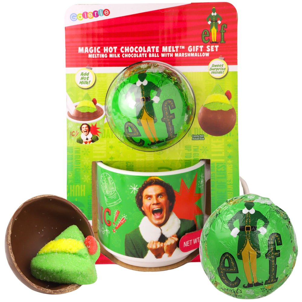 Galerie ELF Hot Chocolate Melting Ball and Mug Gift Set, Christmas 2025 Stocking Stuffer Gift, 2.12 Ounces