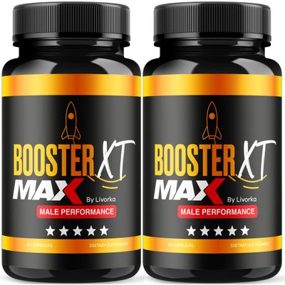 (2 Pack) Booster XT For Men, MAX Strength Men's Supplement, Booster XT, Booster XT for Men Reviews, BoosterXT, Booster XT Reviews, Buster XT, Booster X T Capsules Pro Supplement Pastilla, 120 Capsules