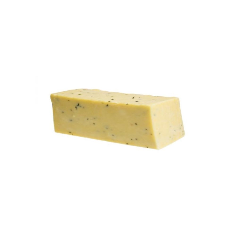 5 Spoke Forager Cheese, Handcrafted Raw Milk Cheddar with Garlic and Chives, Semi-Hard, 1 Pack of 5 lb, Artisanal Quality