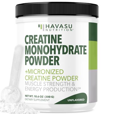 Micronized Creatine Monohydrate Powder - Post Workout Recovery Drink - Muscle, Strength and Energy Production - 5g Unflavored, Non-GMO, Vegan and Gluten Free Creatine Powder for Men - 60 Servings