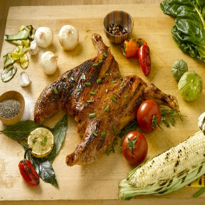 Joyce Farms Poulet Rouge Fermier Chicken, Whole, Split, Semi-Boneless with Drum, 8 Count of 1-1.75 lb, Average 8.5 lb Case, Frozen