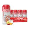Clean Simple Eats Clear Protein + Energy Drink, 20G Grass Fed Whey Protein Isolate, 100MG Natural Caffeine, L Theanine & Cognatiq, No Artificial Ingredients, Paradise Punch Flavor, 16 Oz Cans, 12 Pack view 1