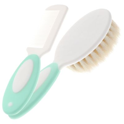 ANDRESLAD 1set Wool Brush Scalp Massage Natural Hair Care Tools for Newborns Lightweight and for Bath and Cradle Cap Treatment