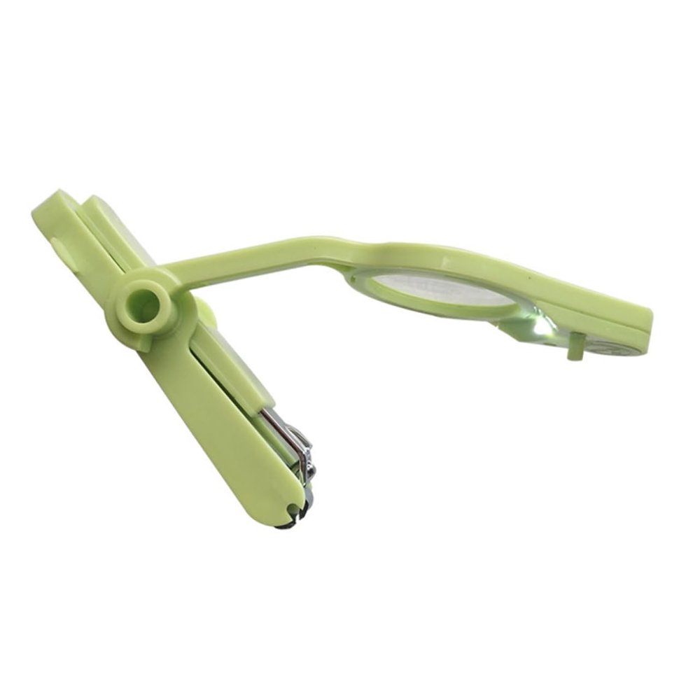 TOYANDONA Magnified Nail Clippers for Boys and Girls Babies Nail Trimmer Lighted Magnifier Metal Material Safe for Little Ones