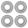 4pcs Steel Wheelchair Front Wheel Bearing Replacement for Walker view 1
