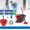 7 Pack Mop Head Replacement Compatible with O Cedar EasyWring Spin Mop 1-Tank System Microfiber | Mop Replace Refills for Ocedar 100% Microfiber, Machine Washable Easy-to-Replace Not for 2-Tank view 3