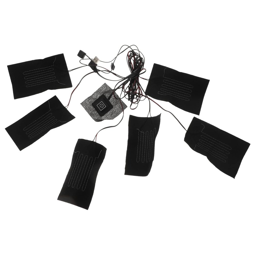 TINEASUR 1 Pack of Vest Heating Pad Electric Clothing Heater Carbon Fiber 3 Modes of Heat Control