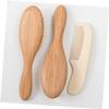 Abaodam Newborn Grooming Kit Wooden Comb Brush Set Bath Accessories Wool Brush Scalp Massage Tools Hair Use view 3