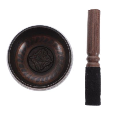 Alasum 1set Meditation Singing Bowl Tibetan Sound Bowls Wooden Rods for Yoga Healing and Stress Relief Diameter Portable Desktop Decorations