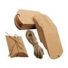 SEWOART Packaging Kraft Paper Boxes 100pcs Pillow Boxes Wedding Favor for Candy Storage Party Favor view 1