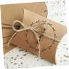 SEWOART Packaging Kraft Paper Boxes 100pcs Pillow Boxes Wedding Favor for Candy Storage Party Favor view 2