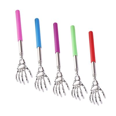 KOMBIUDA 5pcs Telescopic Back Scratcher Itch Relief Tools for Relaxation Comfortable Handle for Adults and Seniors Colors