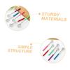 KOMBIUDA 5pcs Telescopic Back Scratcher Itch Relief Tools for Relaxation Comfortable Handle for Adults and Seniors Colors view 2