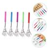 KOMBIUDA 5pcs Telescopic Back Scratcher Itch Relief Tools for Relaxation Comfortable Handle for Adults and Seniors Colors view 3