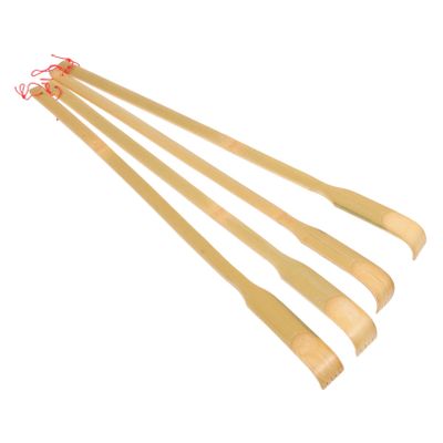 KOMBIUDA Bamboo Tickle Scratcher Scalp Massage Tool Back Scratchers for Adults Hand Massager Tool