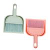 Anneome 2sets Mini Broom and Dustpan Cleaning Tools for Home Office and Desktop Use Efficient Plastic Cage Cleaner Convenient Storage Blue Pink view 1