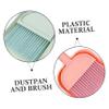 Anneome 2sets Mini Broom and Dustpan Cleaning Tools for Home Office and Desktop Use Efficient Plastic Cage Cleaner Convenient Storage Blue Pink view 2