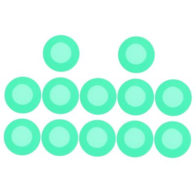 12pcs Silicone Covers Protective Accessories for Sound Transmission Lightweight Design for Nurses and Students Green