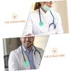 12pcs Silicone Covers Protective Accessories for Sound Transmission Lightweight Design for Nurses and Students Green view 3