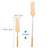 Anneome Extendable Microfiber Duster Washable Head for Home Cleaning Flexible Dusting Tool for Ceiling Fans Furniture and Hard Reach Areas Orange and White view 4