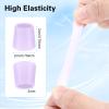 24 Pcs Silicone Toe Sleeves, Soft Gel Protector Toe Cushions Cuttable Pinky Toe Sleeves Protectors Corn Protectors Toe Tube Pads for Hammer Toe Stubbed Toe Corns Calluses Protect(Purple) view 2