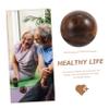 COLLBATH 2pcs Hand Massage Balls for Myofascial Release and Stress Relief Acupressure Therapy for Middle-Aged and Seniors Natural Wood Texture for Hand Exercise view 3