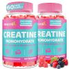 Creatine for Women, 120 Counts Creatine Monohydrate Gummies - No Bloating - Creatine Pre and Post Workout Chewables Supplement with Taurine & B6 - for Recovery, Strength, Energy & Booty, Performance view 1