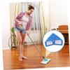Anneome Microfiber Coral Mop Head Refill for Household Cleaning Easy Wash Replacement Pad for Hardwood Tile and Smooth Surfaces Blue Compatible Standard Mops view 2
