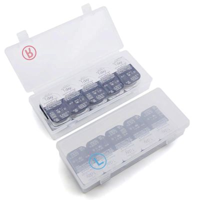 2 Pack Contact Lens Organizer Case,Each Hold 20 PCS, Total Hold 40 PCS, Portable Storage Case for Disposable Daily Contact Lenses, Storage Case with Labeled R&L for All Brand Cosmetic Contact Lens