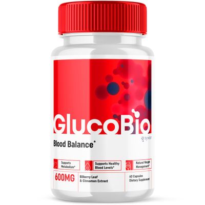 Glucobio Capsules, Official Gluco Bio Advanced Health Support with All Natural Ingredients, Extra Strength Glucobio Glycogen Supplement Premium Wellness Support for Men and Women (60 Capsules)
