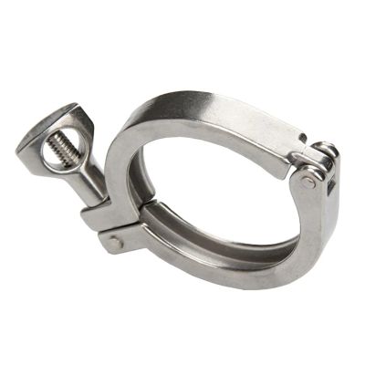 ZLHBQS Stainless Steel 1 PCS C Clamp 38 51 63 76 89 102mm Sanitary Fitting Tri Clamp Stainless Steel 304 Pipe clamp Hygienic Grade Brewing Tool(102)