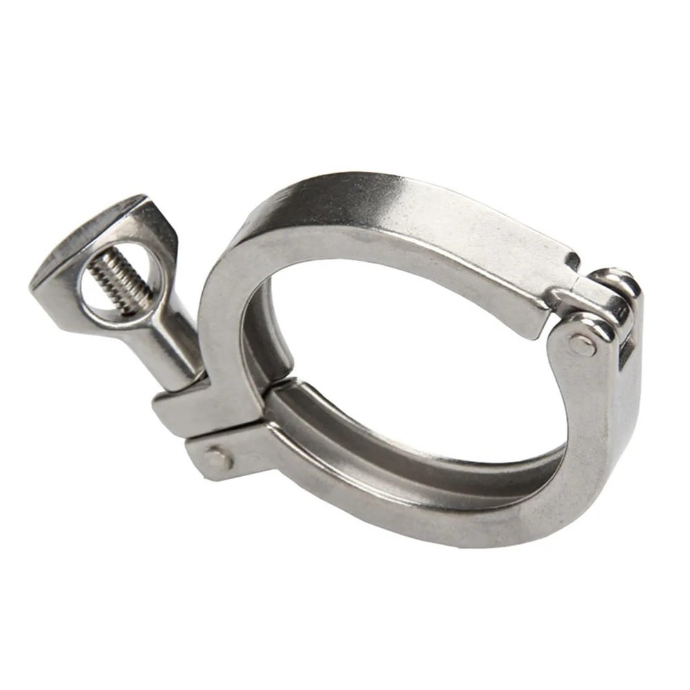 ZLHBQS Stainless Steel 1 PCS C Clamp 38 51 63 76 89 102mm Sanitary Fitting Tri Clamp Stainless Steel 304 Pipe clamp Hygienic Grade Brewing Tool(102)