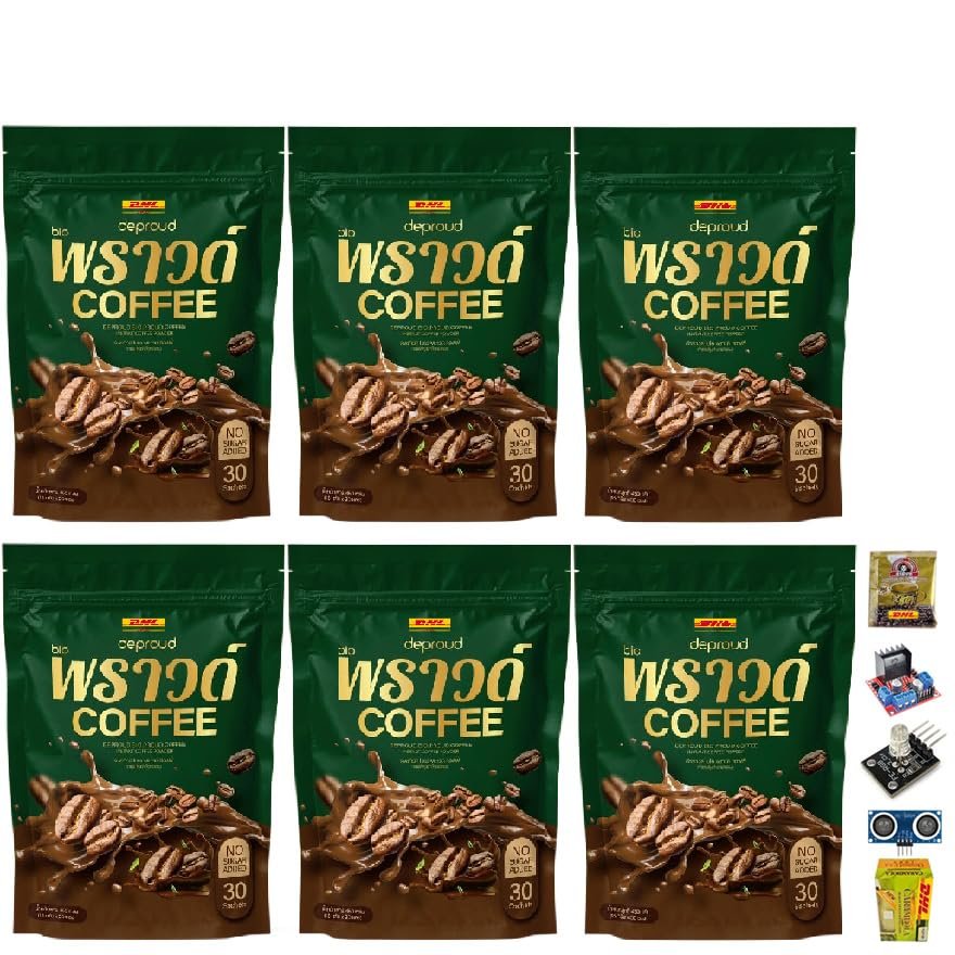 30 Sachets/Pack (450g) Deproud Coffee Fruit Snack Delicious Intense Mush Mellow Good Shape Set 6 No0896542465 By Beautygoodshop [Get Free For You Beauty Gifts]